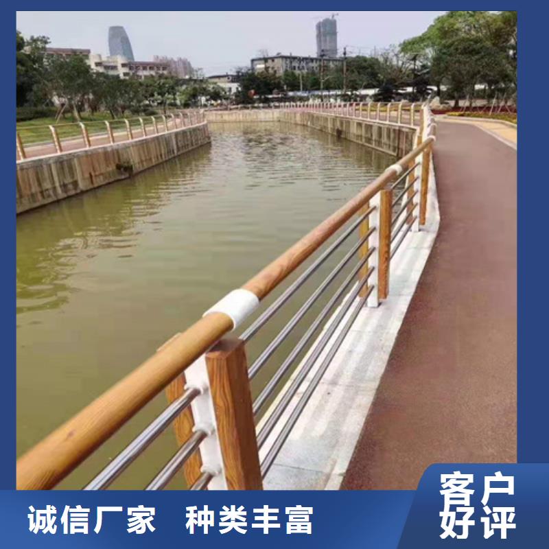 不锈钢桥梁防撞护栏河道景观灯光护栏不锈钢复合管品质可靠