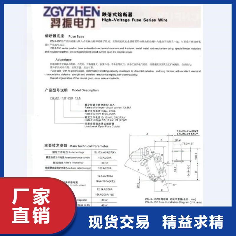 【跌落式熔断器】RW12-12F/100A