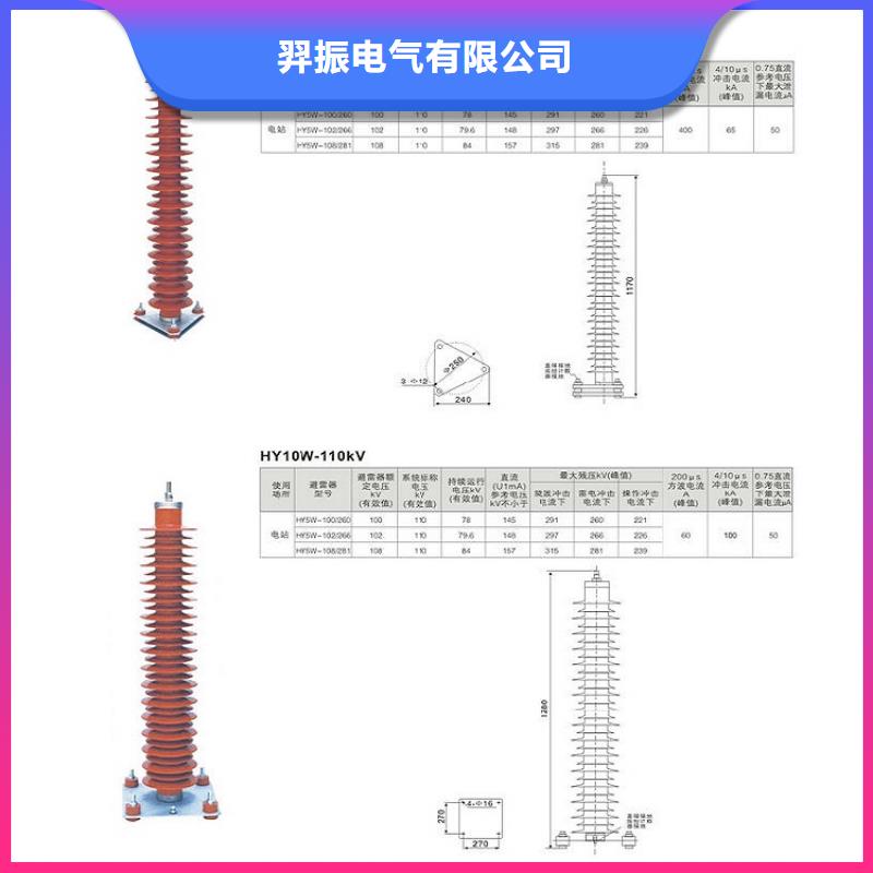 避雷器Y10W-200/496【浙江羿振电气有限公司】