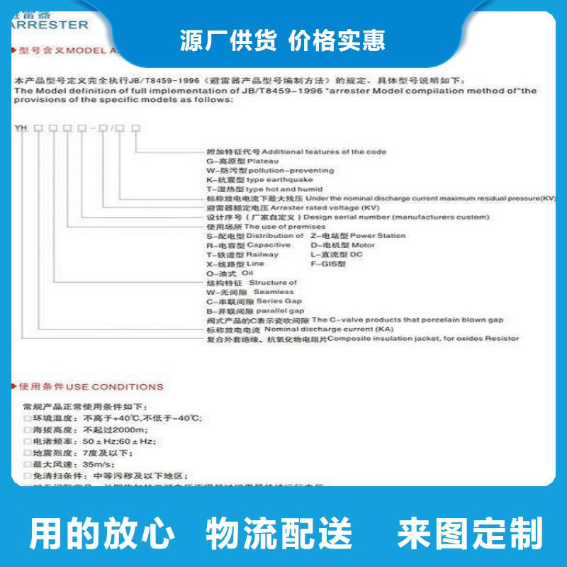 _复合外套氧化锌避雷器HY10WZ-51/134GY【羿振电力设备】