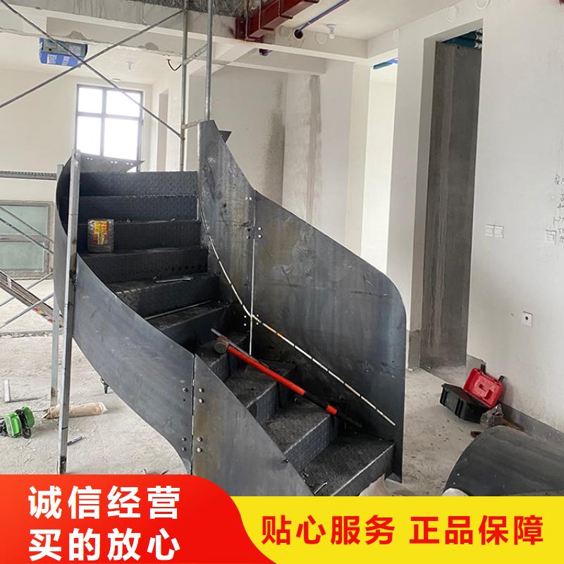 弧形旋转钢制楼梯防滑加厚_宇通通风设备有限公司