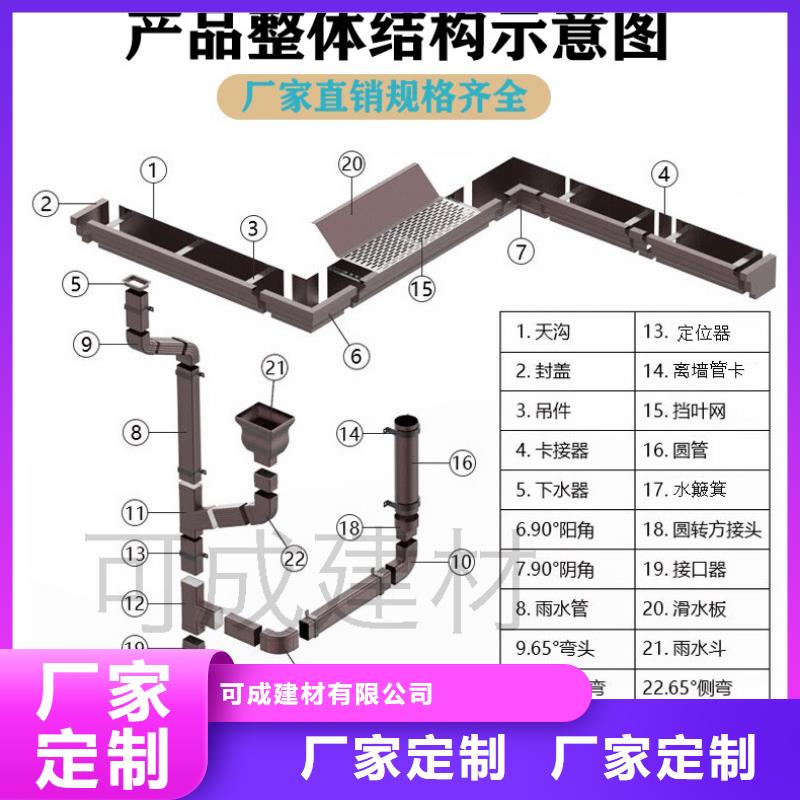 济南铝合金落水管规格